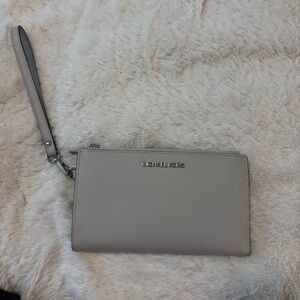 Michael Kors Taupe Wristlet